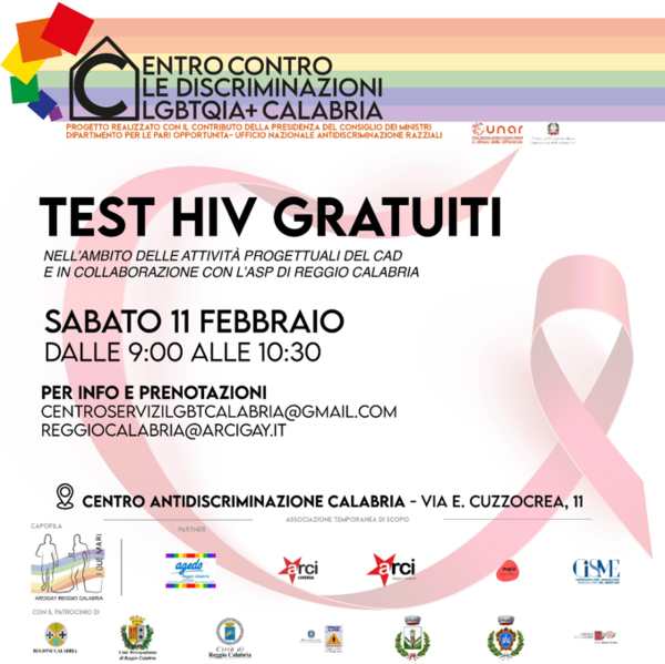 Open day – Testing HIV e consulenza gratuita PrEP